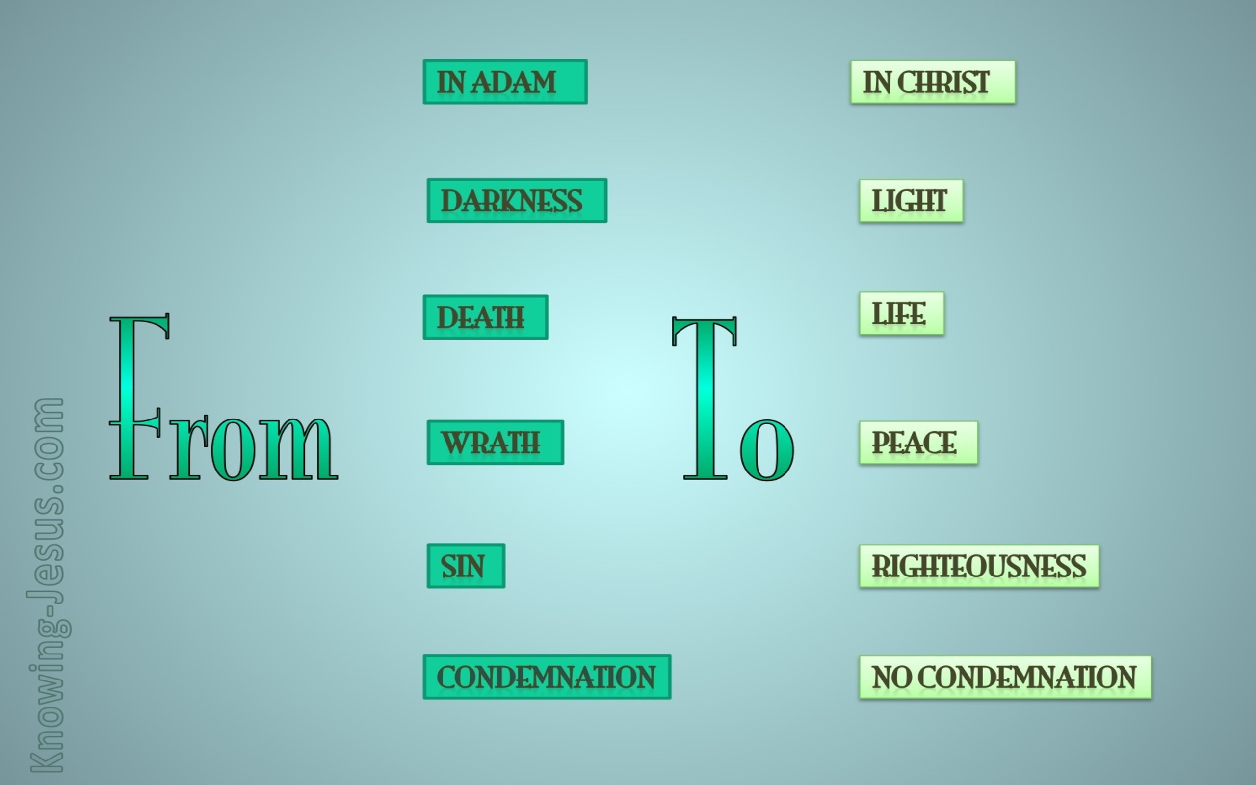 Romans 3:26 From Death To Life (green)